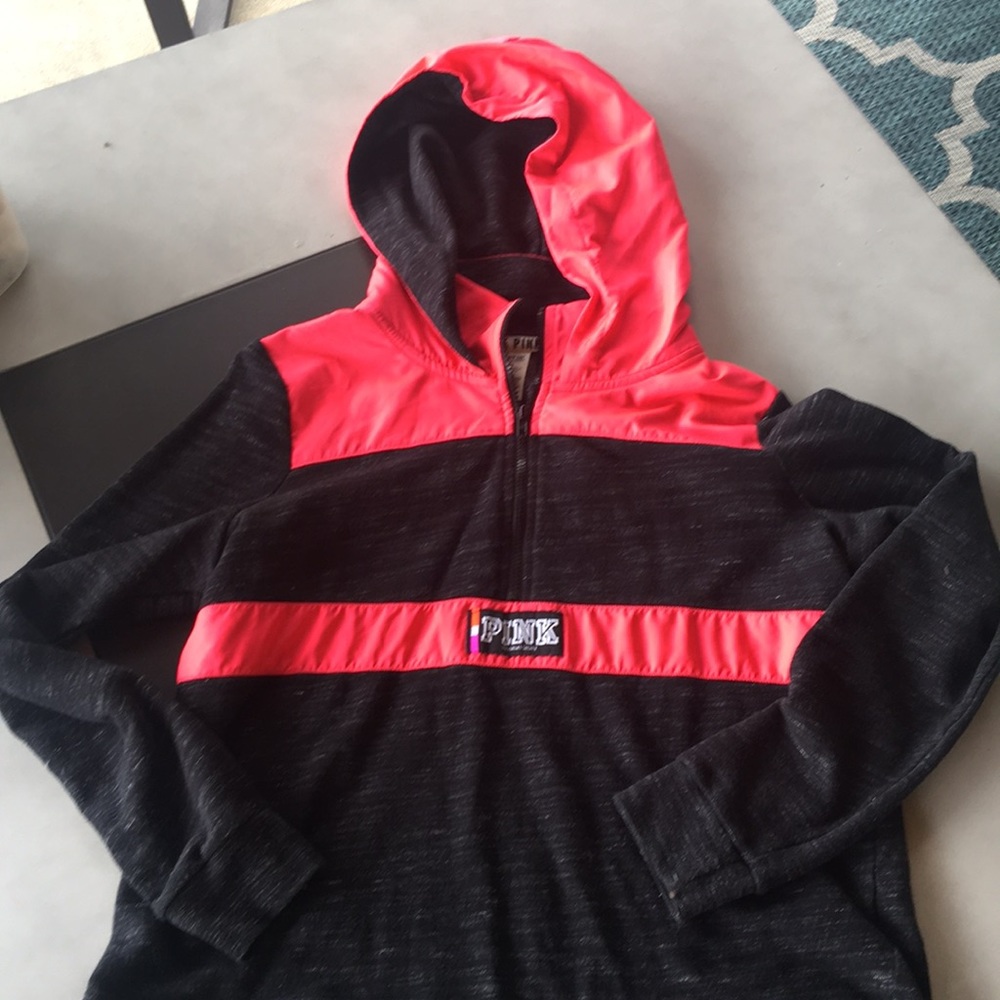 Pink Victoria’s Secret pullover hoodie large
